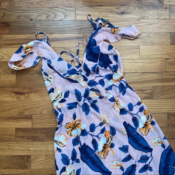 Floral Sleeveless Wrap Maxi Dress - Picture 7 of 14